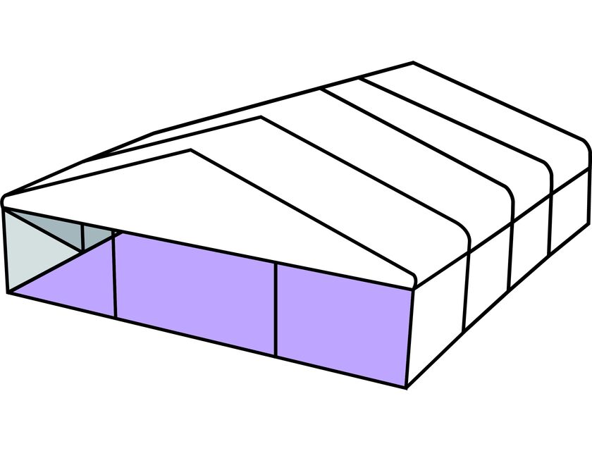 White Roof Pavilion - 12m x 12m - 12m x 12m