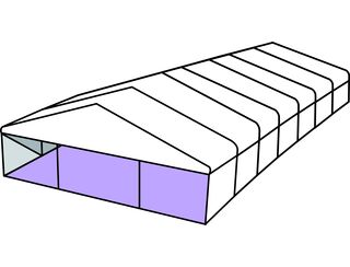 White Roof Pavilion - 12m x 21m