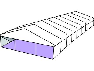 White Roof Pavilion - 12m x 24m