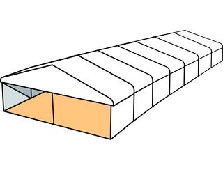 White Roof Pavilion - 8m x 21m