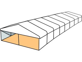 White Roof Pavilion - 8m x 24m