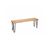 Hairpin Bench Seat - Black Legs