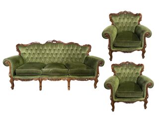 Vintage Lounge Set - Olive Green
