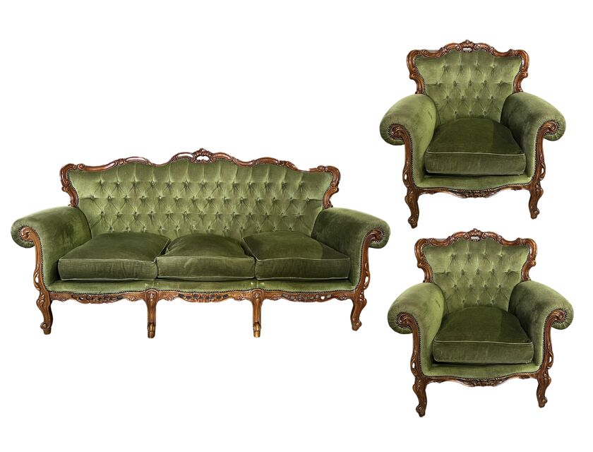 Vintage Lounge Set - Olive Green