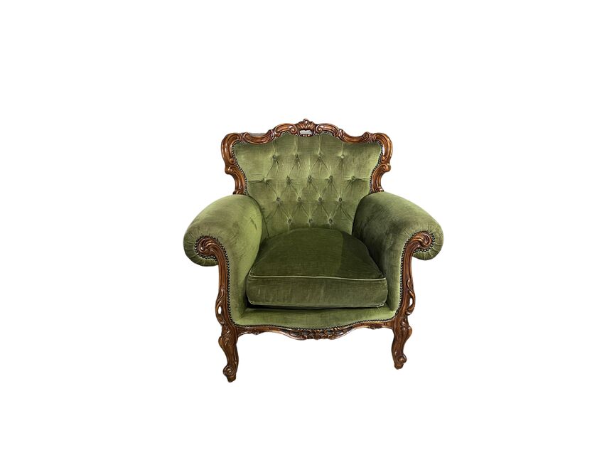 Vintage Armchair - Olive Green