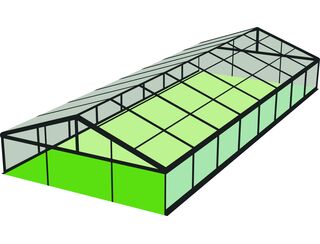 Black Frame Clear Roof Pavilion - 10m x 24m - 10m x 24m