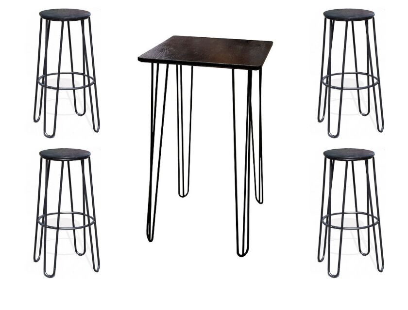 Hairpin Bar Table Package - Black