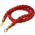 Bollard Rope - Gold Hook - Red