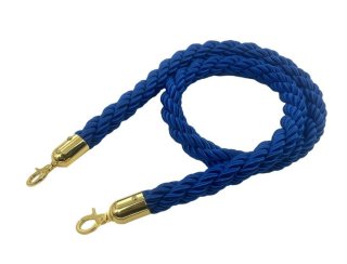 Bollard Rope - Gold Hook - Blue