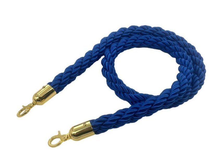 Bollard Rope - Gold Hook - Red