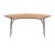 Curved Serpentine Trestle Table - 224cm x 90cm