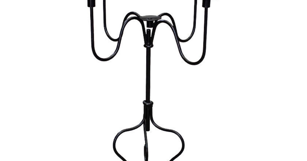 Black Candelabra Olympic Party Hire