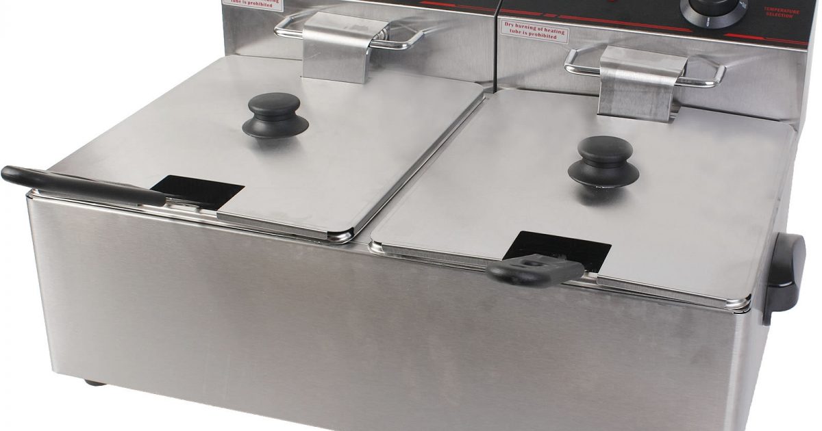 Double Deep Fryer Benchtop (10amp) Olympic Party Hire