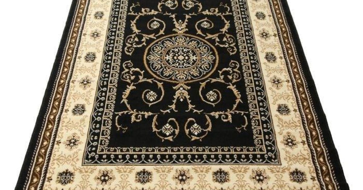 Olympic Party Hire | Traditional Rug - Black